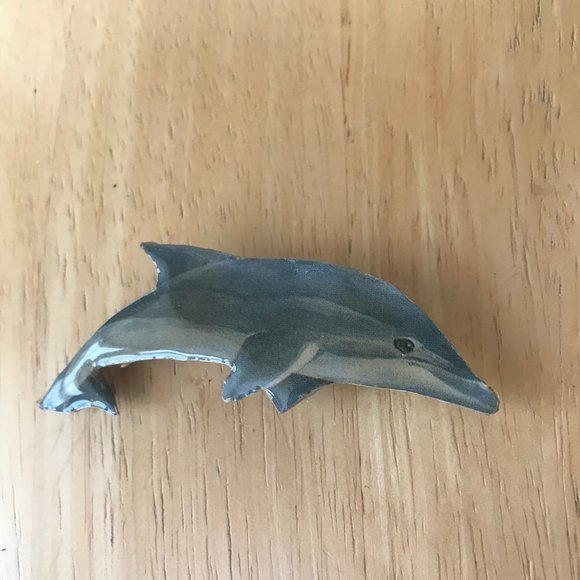 Dolphin Pin Brooch Handmade Vintage Beach Cruise - Picture 2 of 8